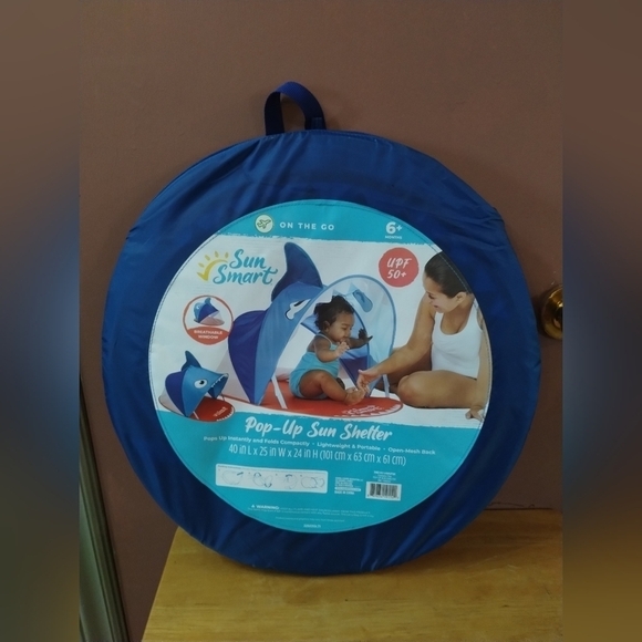 sun smart Other - New Sun smart on the go baby beach shark canopy pop up sun shelter